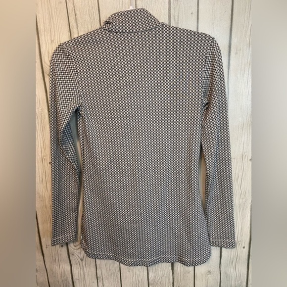 Merrell Indira Snap Button Placket Geometric Long Sleeve Top Size XS - Picture 6 of 6